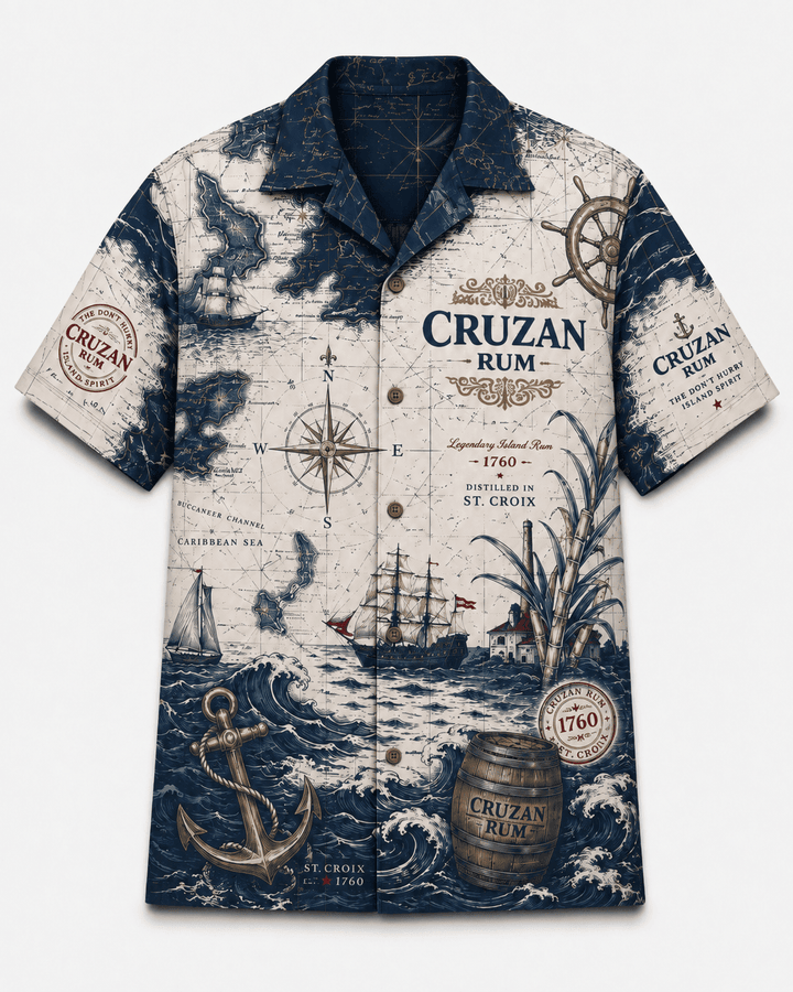 Cruzan 1760 Nautical Heritage Hawaiian Shirt