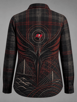 Tampa Bay Plaid Overshirt - Sonic Plaid - product_back