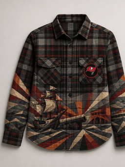 Tampa Bay Plaid Overshirt - Kinetic Plaid - product_front
