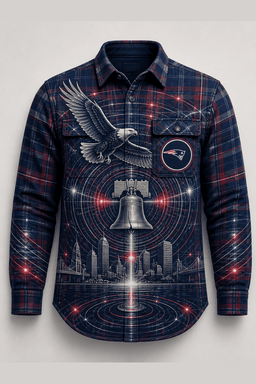 New England Plaid Overshirt - Sonic Plaid - product_front