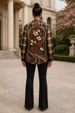 Washington Plaid Overshirt - Luminous Stained Plaid - lifestyle_back