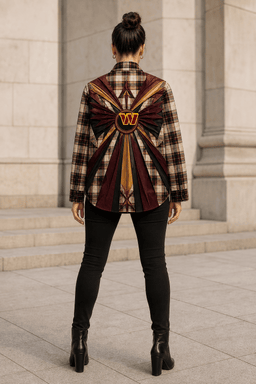 Washington Plaid Overshirt - Kinetic Plaid - lifestyle_back