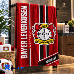 Bayer Leverkusen Bundesliga Matchday Personalized Name Bath Towel For Fan - Limited Edition
