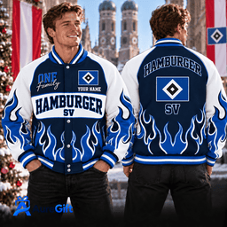 Hamburger SV Bundesliga Matchday Personalized Name Varsity Jacket For Fan - Limited Edition