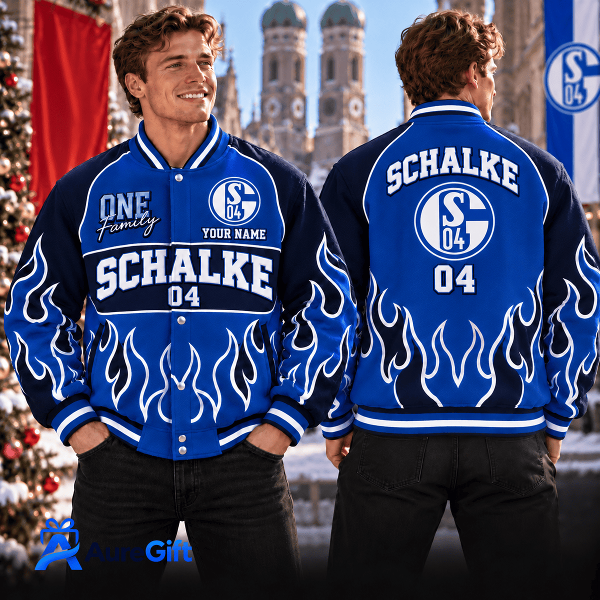 Schalke 04 Bundesliga Matchday Personalized Name Varsity Jacket For Fan - Limited Edition