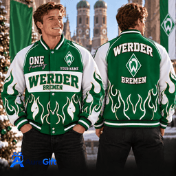 Werder Bremen Bundesliga Matchday Personalized Name Varsity Jacket For Fan - Limited Edition