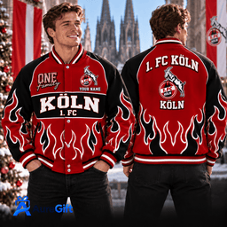 1. FC Köln Bundesliga Matchday Personalized Name Varsity Jacket For Fan - Limited Edition