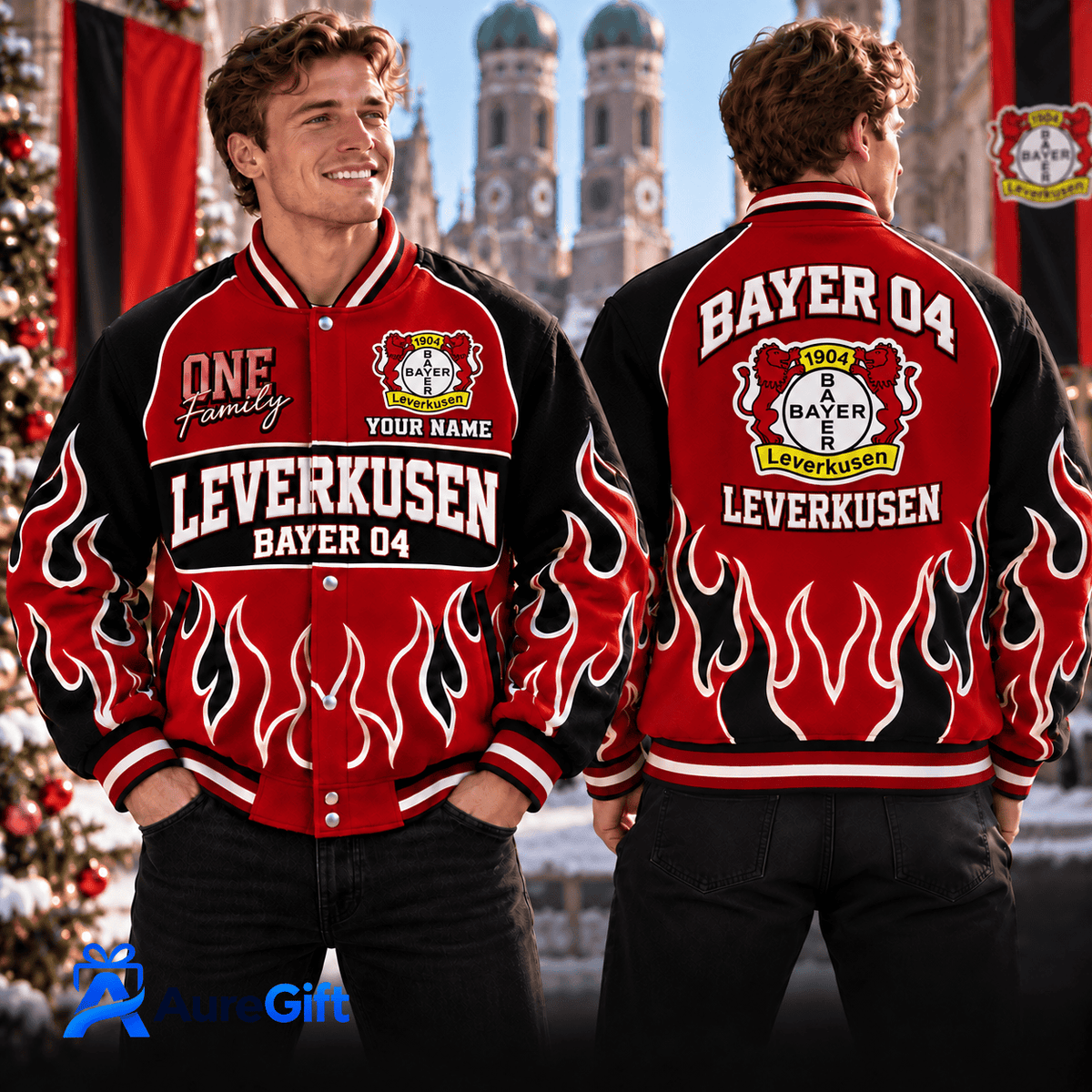 Bayer Leverkusen Bundesliga Matchday Personalized Name Varsity Jacket For Fan - Limited Edition
