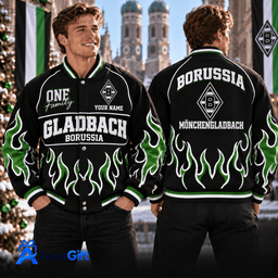 Borussia Mönchengladbach Bundesliga Matchday Personalized Name Varsity Jacket For Fan - Limited Edition