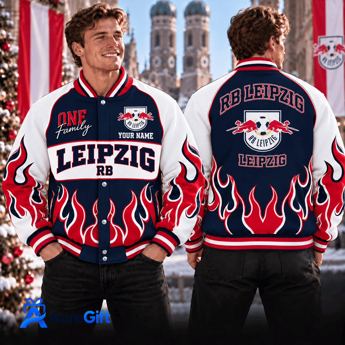 RB Leipzig Bundesliga Matchday Personalized Name Varsity Jacket For Fan - Limited Edition