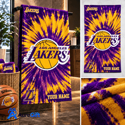 Los Angeles Lakers NBA Game Day Personalized Bath Towel – Premium Limited Edition Gift for Fans