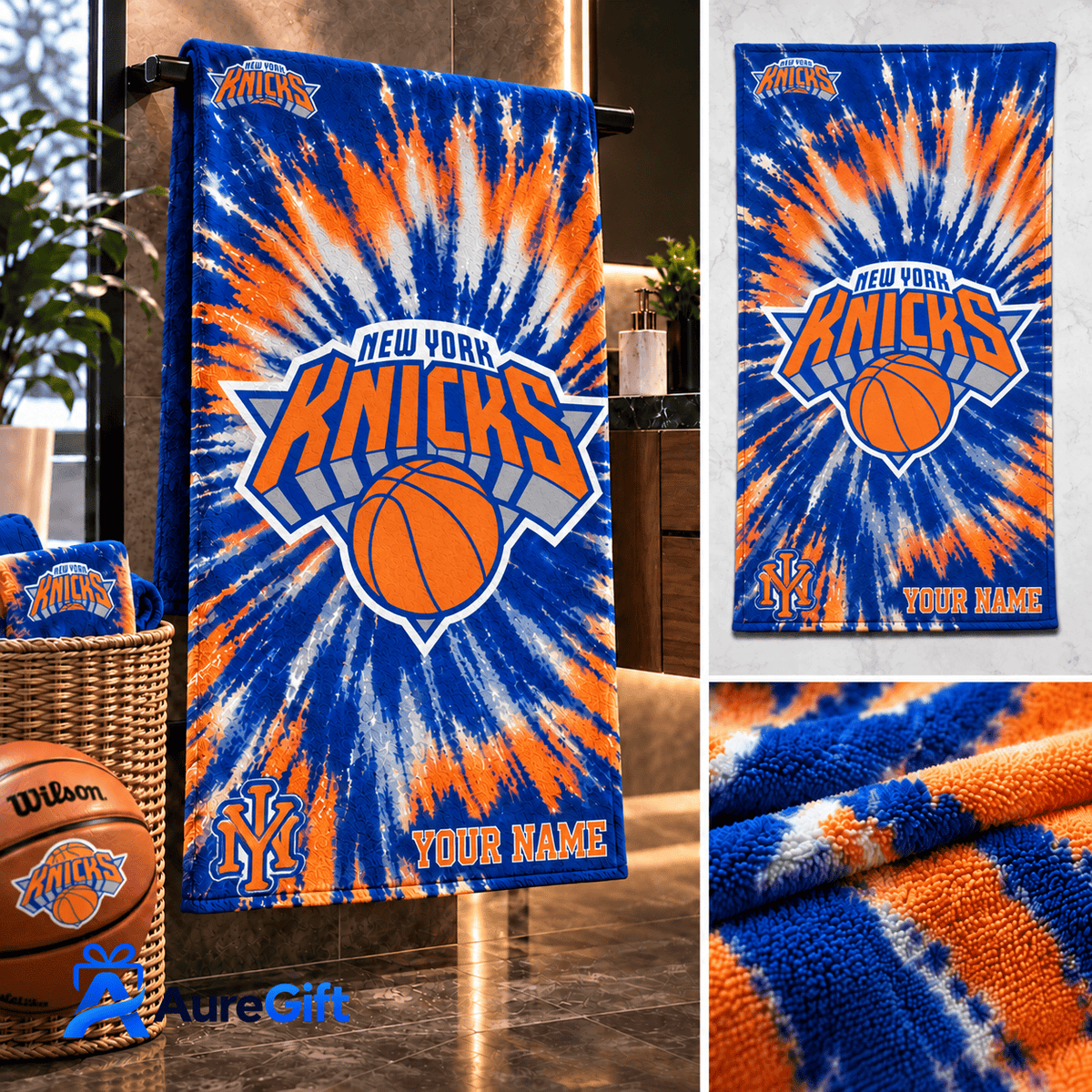 New York Knicks NBA Game Day Personalized Bath Towel – Premium Limited Edition Gift for Fans