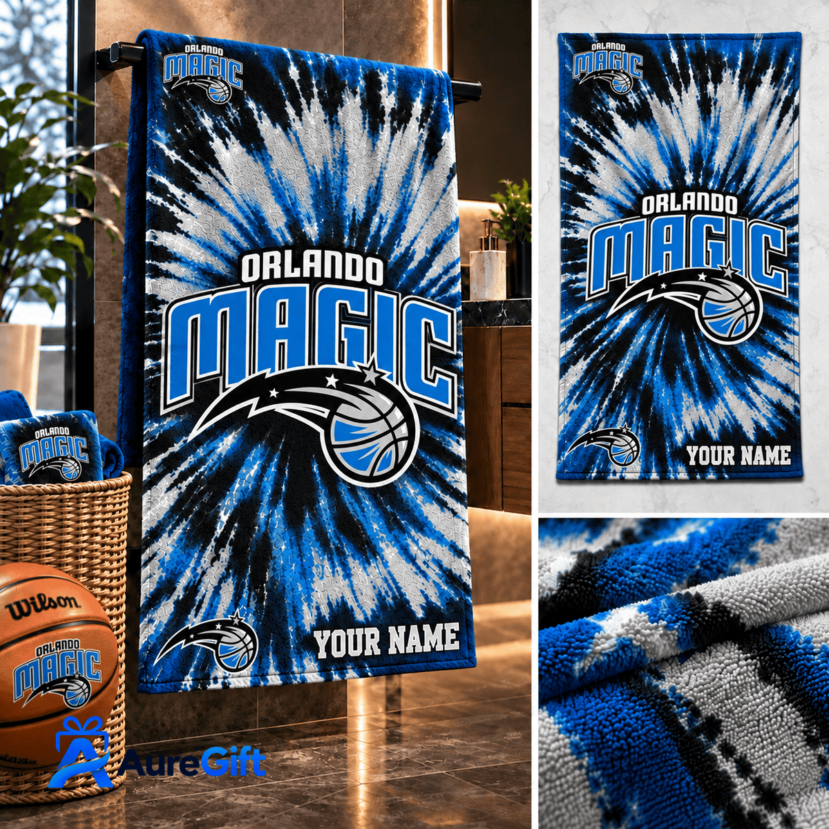 Orlando Magic NBA Game Day Personalized Bath Towel – Premium Limited Edition Gift for Fans