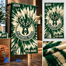 Milwaukee Bucks NBA Game Day Personalized Bath Towel – Premium Limited Edition Gift for Fans