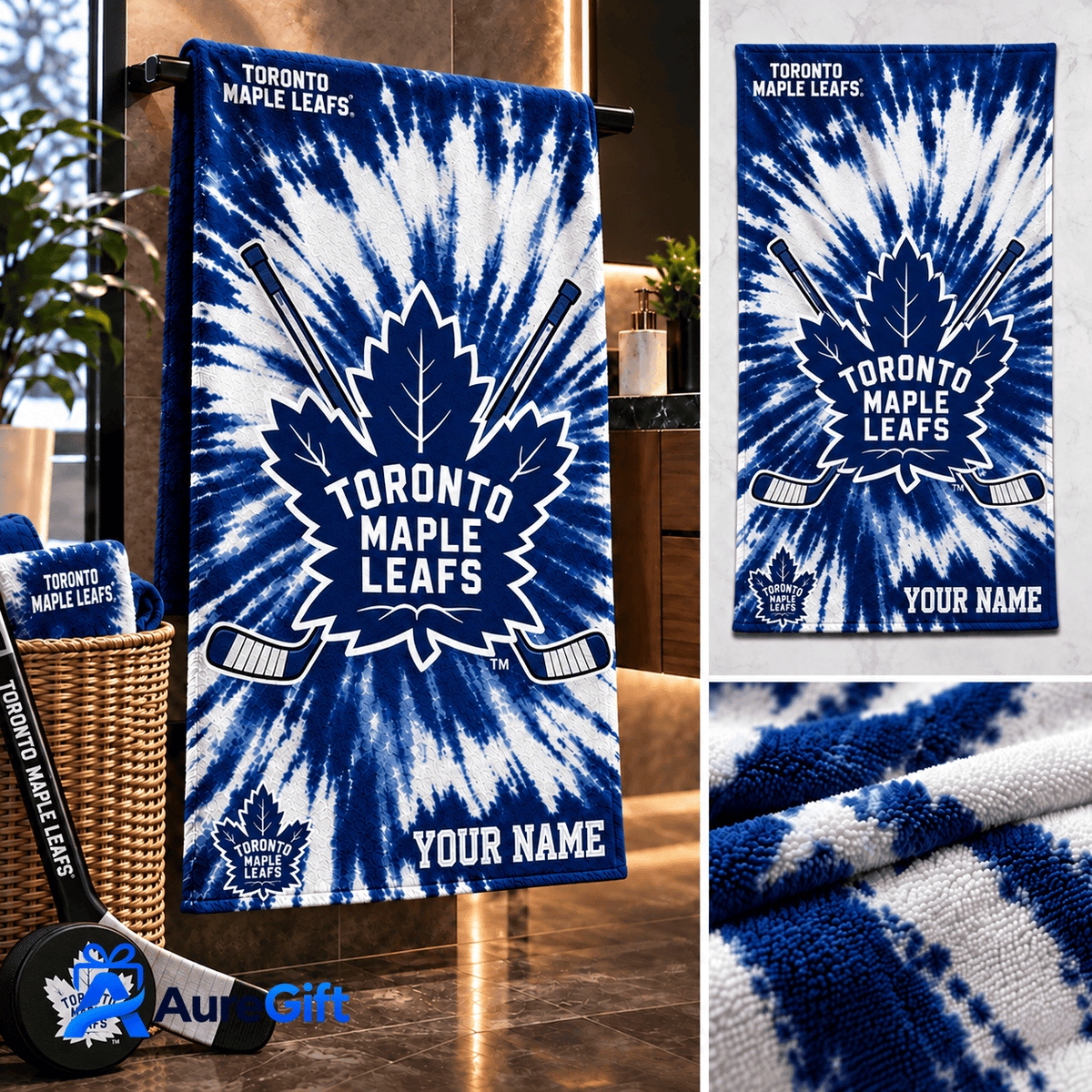 Toronto Maple Leafs NHL Game Day Premium Personalized Bath Towel Gift For Fan - Limited Edition