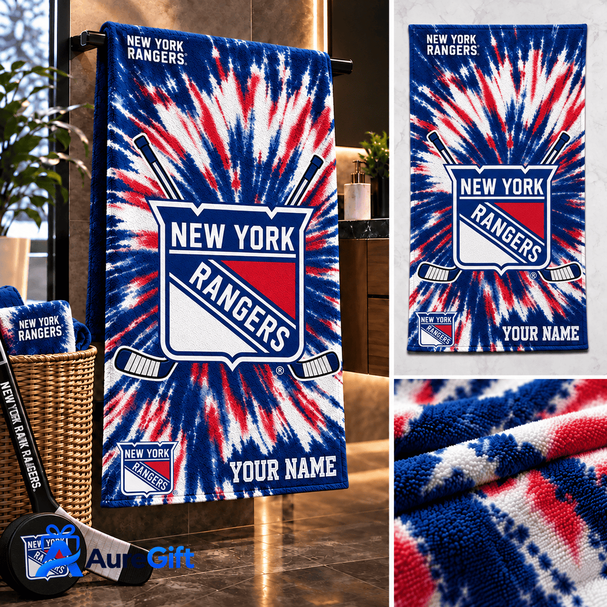 New York Rangers NHL Game Day Premium Personalized Bath Towel Gift For Fan - Limited Edition