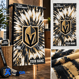 Vegas Golden Knights NHL Game Day Premium Personalized Bath Towel Gift For Fan - Limited Edition