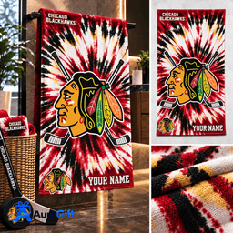 Chicago Blackhawks NHL Game Day Premium Personalized Bath Towel Gift For Fan - Limited Edition