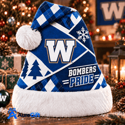 Winnipeg Blue Bombers CFL Christmas Personalized Santa Hat – Premium Limited Edition Gift for Fans