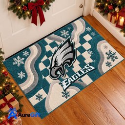 NFL Christmas Doormat Gift for Fans01