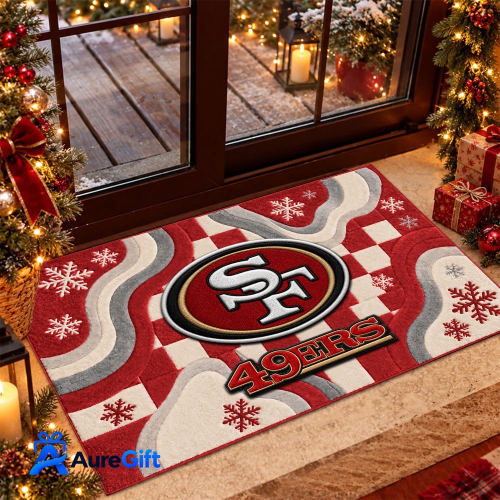 NFL Christmas Doormat Gift for Fans22