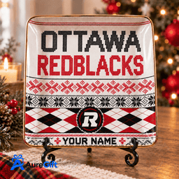 Ottawa REDBLACKS CFL Christmas Personalized Jewelry Dish – Premium Limited Edition Gift for Fans