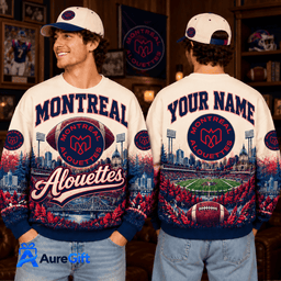 Montreal Alouettes CFL Christmas Personalized Sweatshirt – Premium Limited Edition Gift for Fans