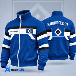 Hamburger SV Bundesliga Matchday Personalized Name Stand Collar Jacket For Fan - Limited Edition