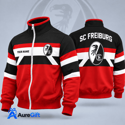 SC Freiburg Bundesliga Matchday Personalized Name Stand Collar Jacket For Fan - Limited Edition