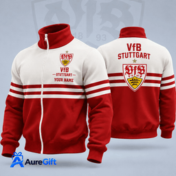 VfB Stuttgart Bundesliga Matchday Personalized Name Stand Collar Jacket For Fan - Limited Edition