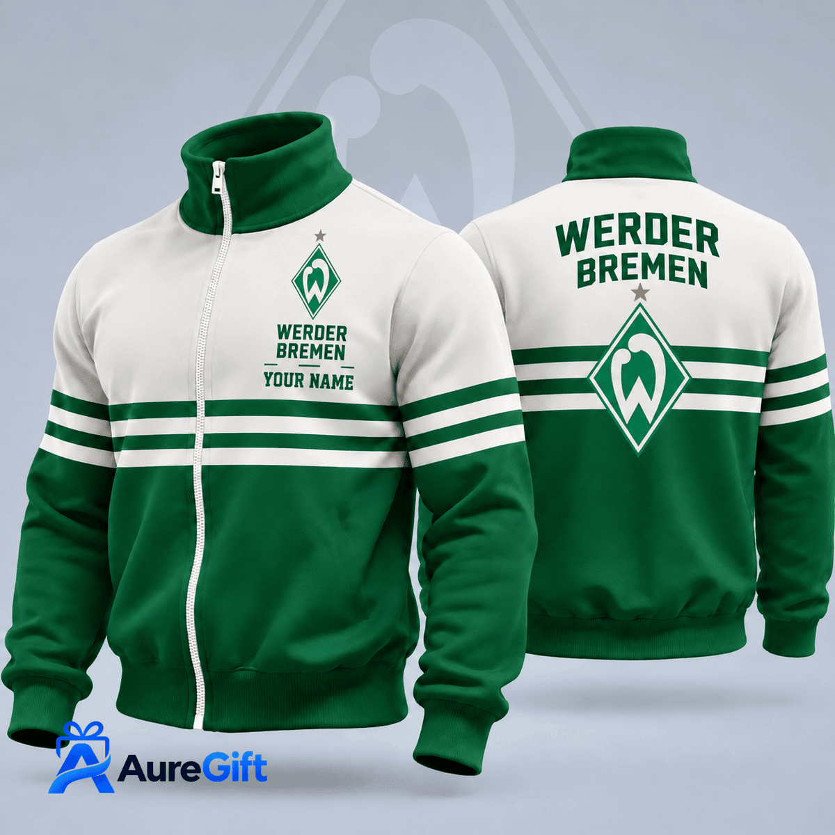 Werder Bremen Bundesliga Matchday Personalized Name Stand Collar Jacket For Fan - Limited Edition