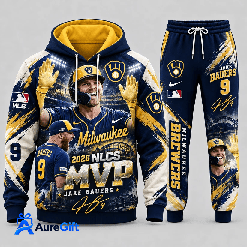 Milwaukee Brewers MLB World Series Bound 2026 Premium Personalized Set Hoodie Long Pants Gift For Fan 01