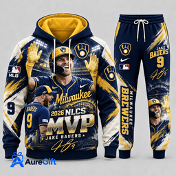 Milwaukee Brewers MLB World Series Bound 2026 Premium Personalized Set Hoodie Long Pants Gift For Fan 01