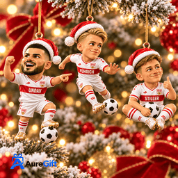 VfB Stuttgart Bundesliga Matchday Personalized Name Acrylic Ornament Set 3 For Fan - Limited Edition