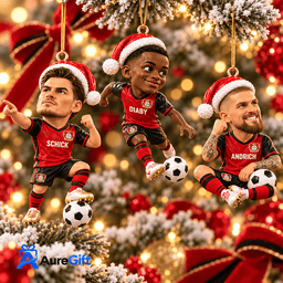 Bayer Leverkusen Bundesliga Matchday Personalized Name Acrylic Ornament Set 3 For Fan - Limited Edition