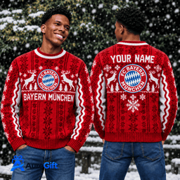 Bayern Munich Bundesliga Matchday Personalized Name Knitted Sweater For Fan - Limited Edition