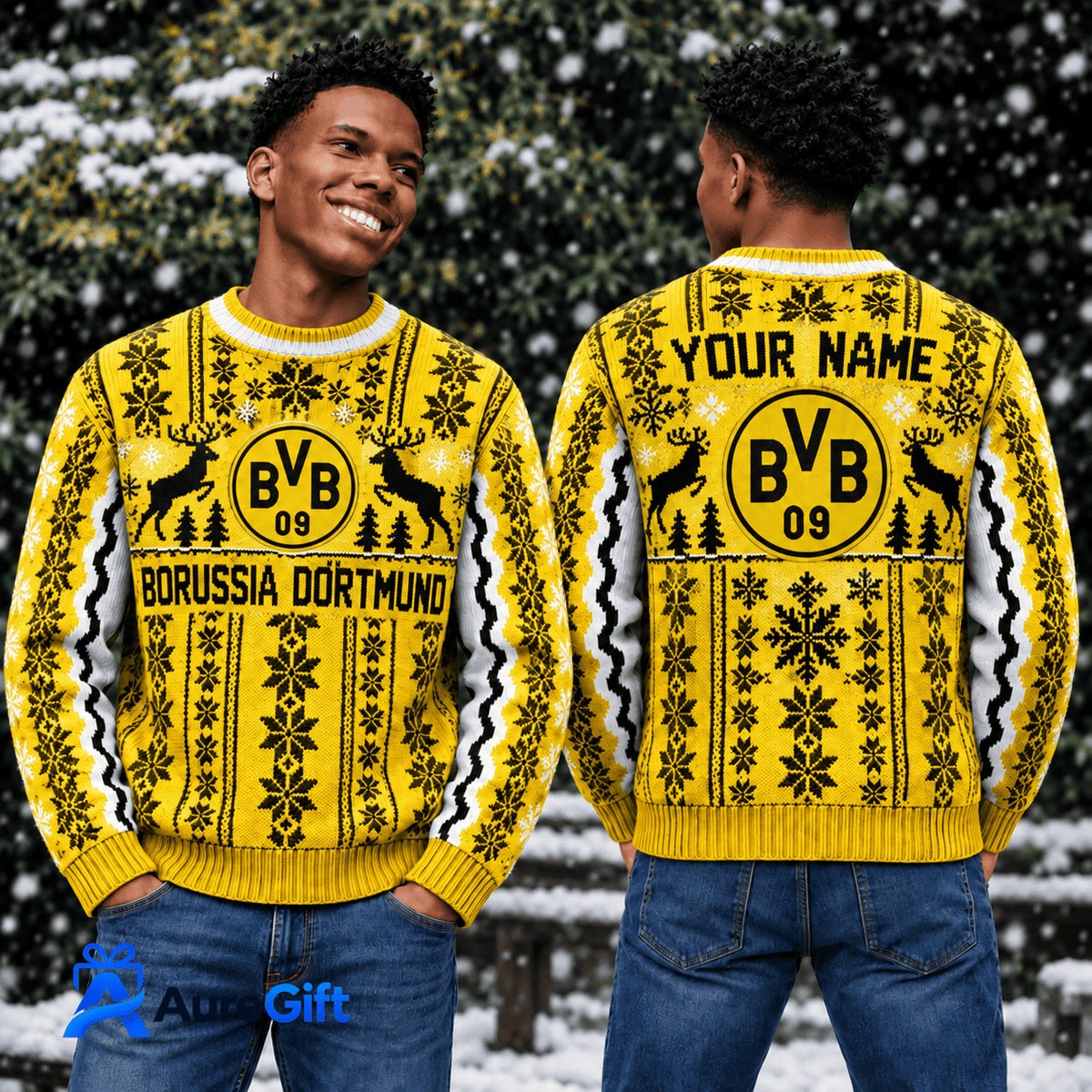Borussia Dortmund Bundesliga Matchday Personalized Name Knitted Sweater For Fan - Limited Edition