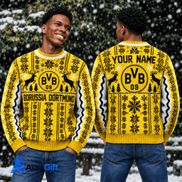 Borussia Dortmund Bundesliga Matchday Personalized Name Knitted Sweater For Fan - Limited Edition