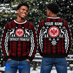 Eintracht Frankfurt Bundesliga Matchday Personalized Name Knitted Sweater For Fan - Limited Edition
