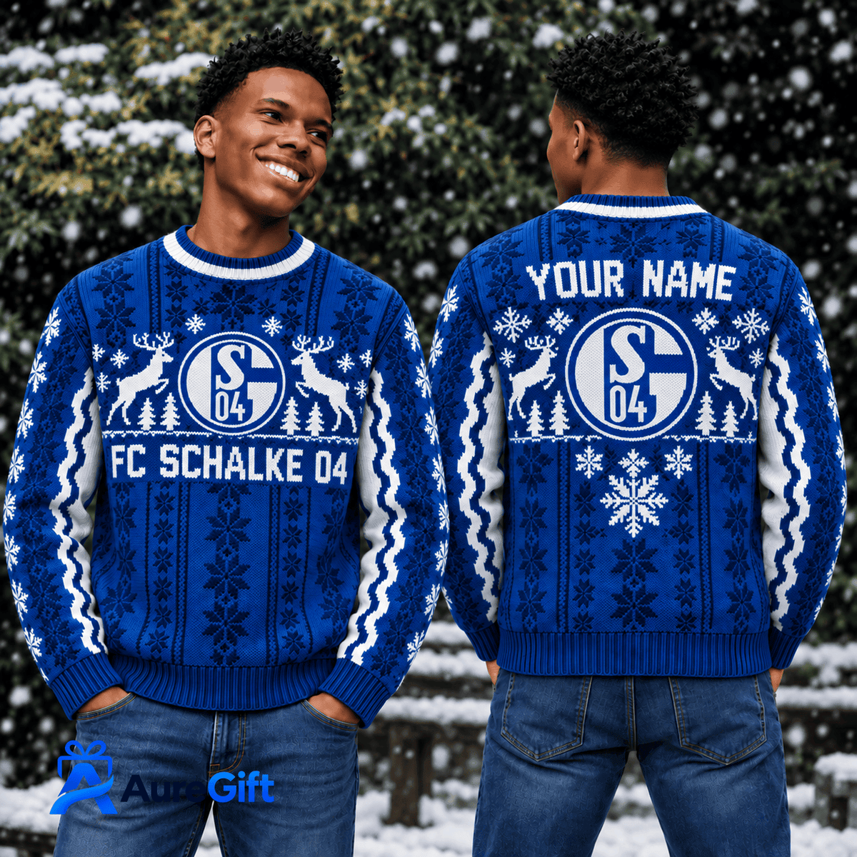 Schalke 04 Bundesliga Matchday Personalized Name Knitted Sweater For Fan - Limited Edition