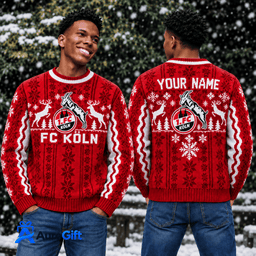 1. FC Köln Bundesliga Matchday Personalized Name Knitted Sweater For Fan - Limited Edition