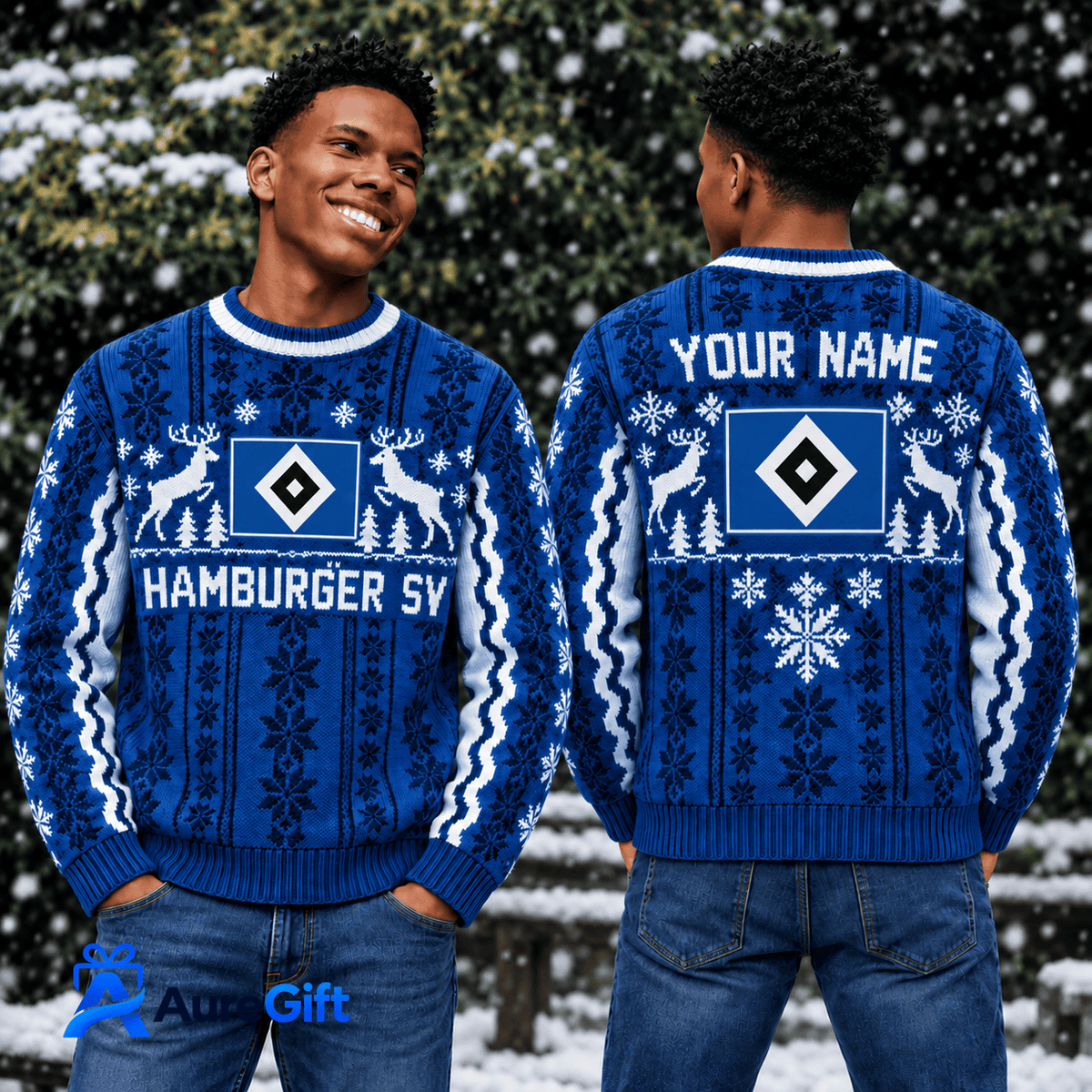 Hamburger SV Bundesliga Matchday Personalized Name Knitted Sweater For Fan - Limited Edition