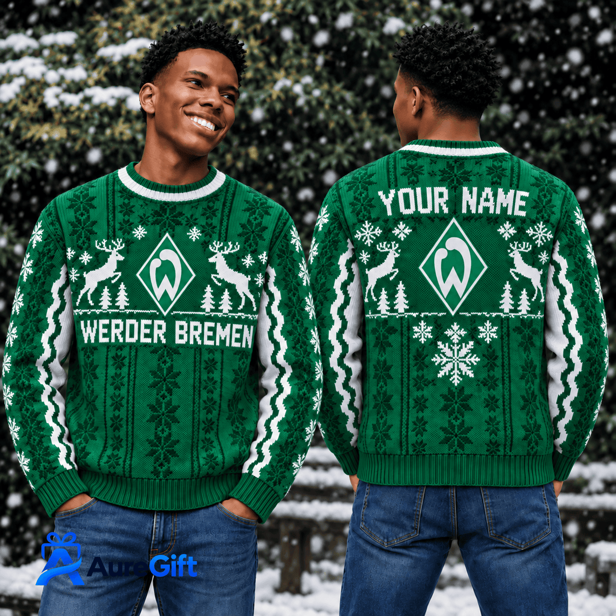 Werder Bremen Bundesliga Matchday Personalized Name Knitted Sweater For Fan - Limited Edition