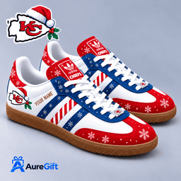 Kansas City Chiefs NFL Christmas Personalized Name Samba Shoes Gift for Fans