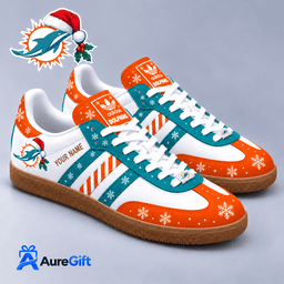 Miami Dolphins NFL Christmas Personalized Name Samba Shoes Gift for Fans
