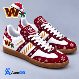 Washington Commanders NFL Christmas Personalized Name Samba Shoes Gift for Fans
