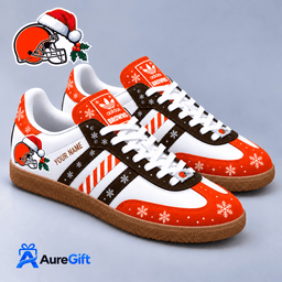 Cleveland Browns NFL Christmas Personalized Name Samba Shoes Gift for Fans