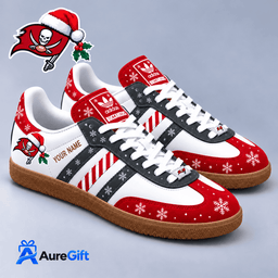 Tampa Bay Buccaneers NFL Christmas Personalized Name Samba Shoes Gift for Fans