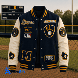 Milwaukee Brewers MLB World Series Bound 2026 Premium Personalized Baseball Jacket Gift For Fan 01