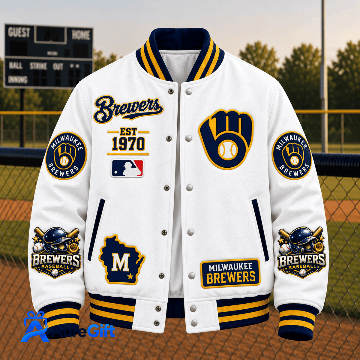 Milwaukee Brewers MLB World Series Bound 2026 Premium Personalized Baseball Jacket Gift For Fan 01